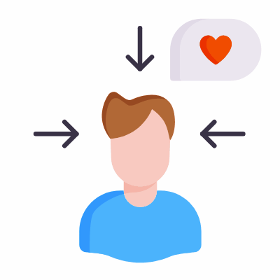 Avatar User Engaging, Animated Icon, Flat