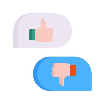 Chats Feedback, Animated Icon, Flat