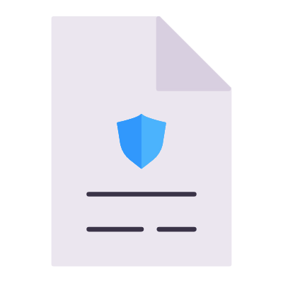 Privacy Policy, Animated Icon, Flat