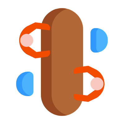 Conference Room, Animated Icon, Flat
