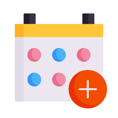 Appointment, Animated Icon, Flat