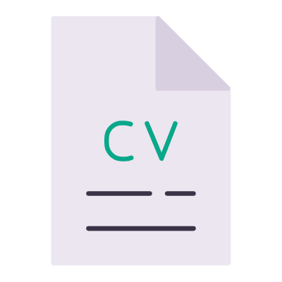 Resume, Animated Icon, Flat
