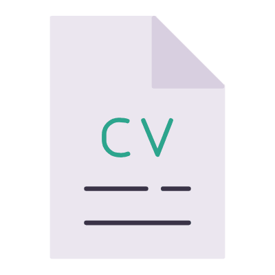 File CV, Animated Icon, Flat