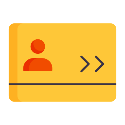 Smart Card, Animated Icon, Flat