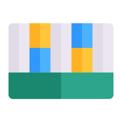 Business Model, Animated Icon, Flat
