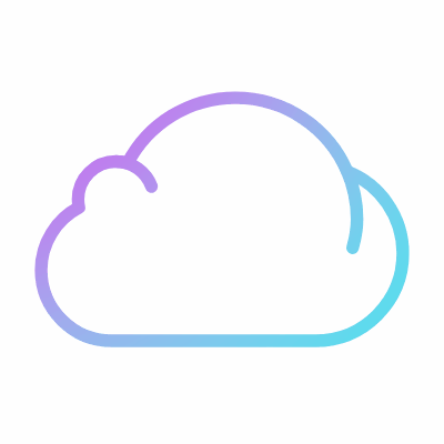 Cloud, Animated Icon, Gradient