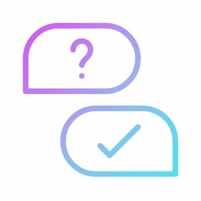 Chats Support, Animated Icon, Gradient