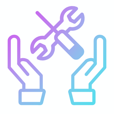 Hands Tools, Animated Icon, Gradient