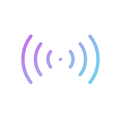 Signal, Animated Icon, Gradient