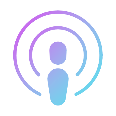 Podcast, Animated Icon, Gradient