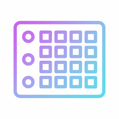 Electronic Music, Animated Icon, Gradient