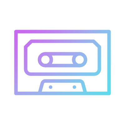 Tape Drive, Animated Icon, Gradient