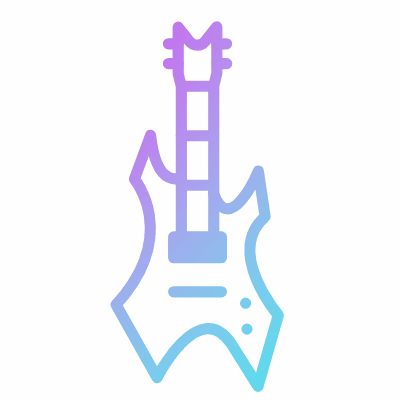 Electric Guitar, Animated Icon, Gradient