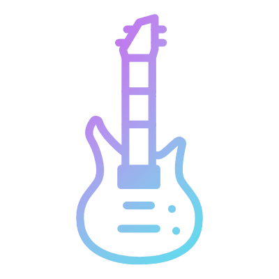 Electric Guitar, Animated Icon, Gradient