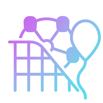 Amusement Park, Animated Icon, Gradient