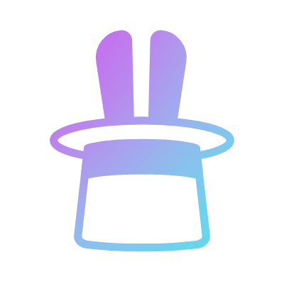 Magician's Hat, Animated Icon, Gradient