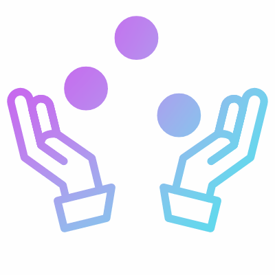 Juggle, Animated Icon, Gradient