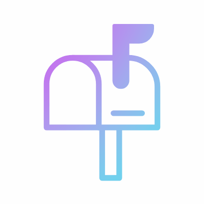 Mailbox, Animated Icon, Gradient