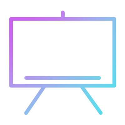 Blackboard, Animated Icon, Gradient