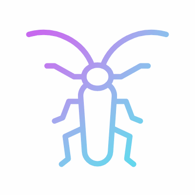 Cockroach, Animated Icon, Gradient