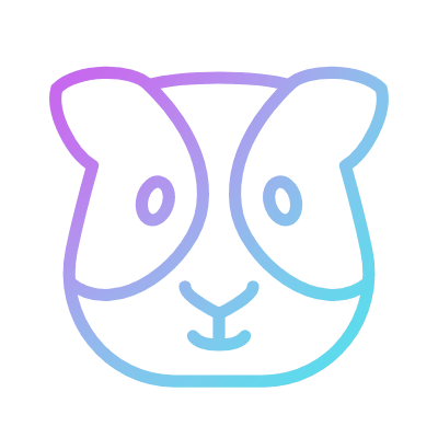 Guinea Pig, Animated Icon, Gradient