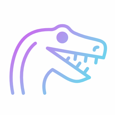 Dinosaur, Animated Icon, Gradient
