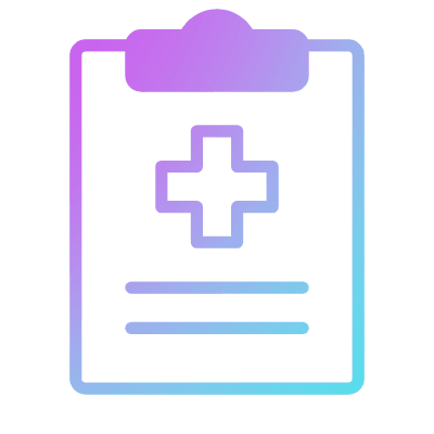 Medical Report, Animated Icon, Gradient