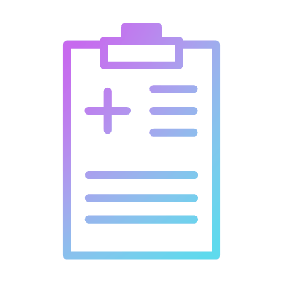 Medical Report, Animated Icon, Gradient