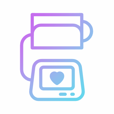 Blood Pressure Monitor, Animated Icon, Gradient