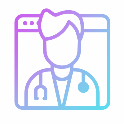 Online Consultation, Animated Icon, Gradient