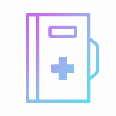Medical File, Animated Icon, Gradient