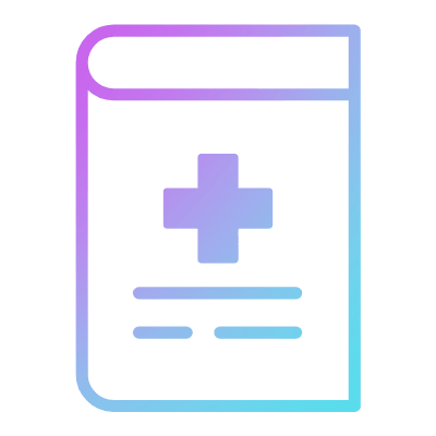 Medical Book, Animated Icon, Gradient