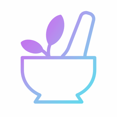 Ayurveda Medicine, Animated Icon, Gradient