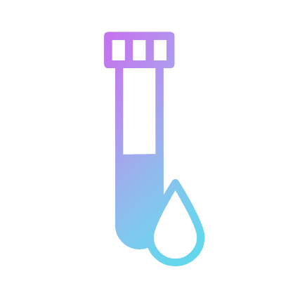 Blood Test, Animated Icon, Gradient