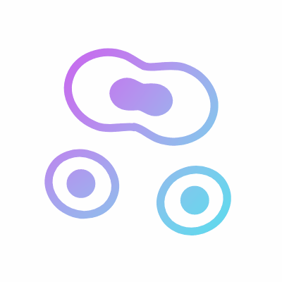 Cell Division, Animated Icon, Gradient