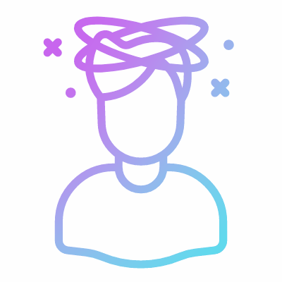 Dizzy, Animated Icon, Gradient
