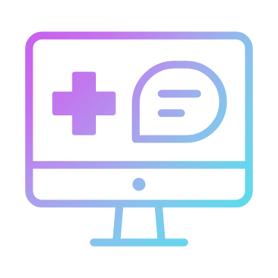 Telemedicine, Animated Icon, Gradient