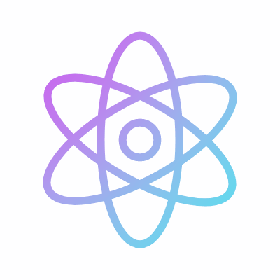 Atom, Animated Icon, Gradient