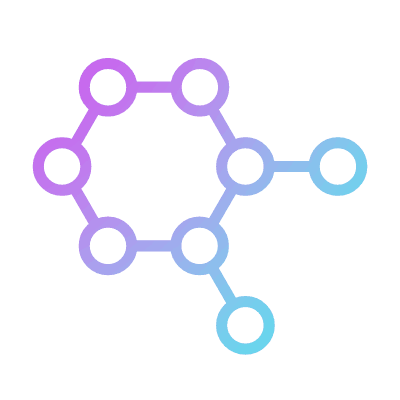Molecule, Animated Icon, Gradient