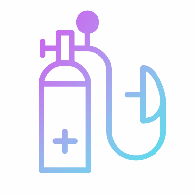Oxygen Tank, Animated Icon, Gradient