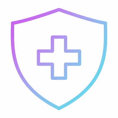 Shield Medical, Animated Icon, Gradient