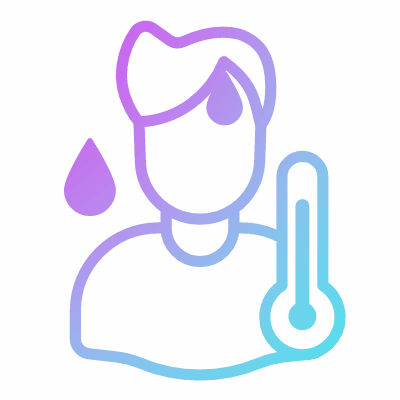 Fever, Animated Icon, Gradient