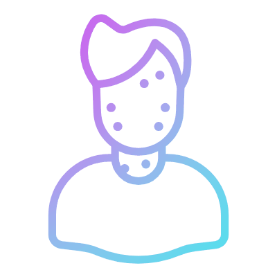 Acne, Animated Icon, Gradient