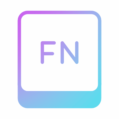 Function Key, Animated Icon, Gradient
