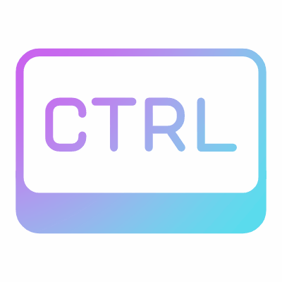 Ctrl Key, Animated Icon, Gradient