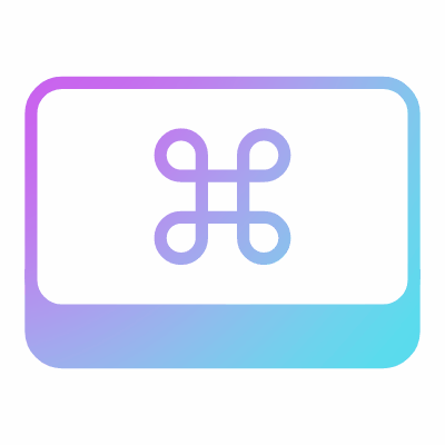 Command Key, Animated Icon, Gradient