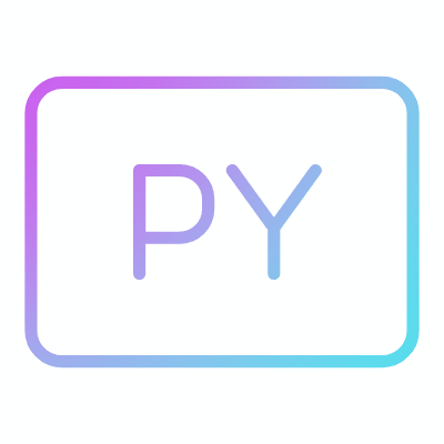 Python, Animated Icon, Gradient
