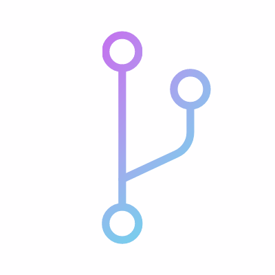 Code Branch, Animated Icon, Gradient