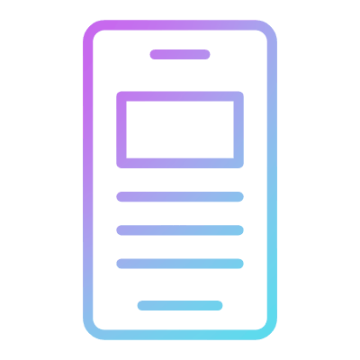 Responsive Design, Animated Icon, Gradient