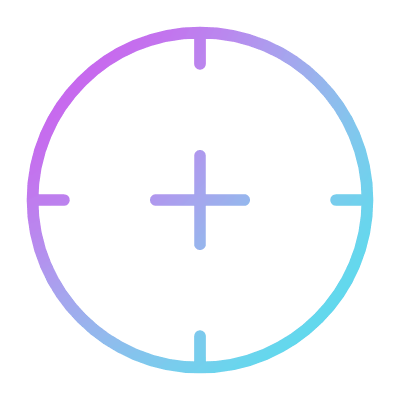 Crosshair, Animated Icon, Gradient